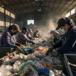 Photograph illustrating waste management in Lithuania