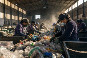 Photograph illustrating waste management in Lithuania