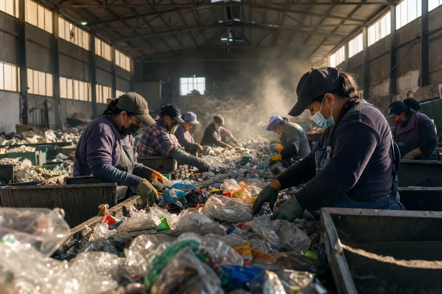 Photograph illustrating waste management in Lithuania
