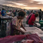 Photograph illustrating gaming in Papua New Guinea