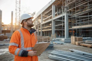 Photograph illustrating construction in Lithuania