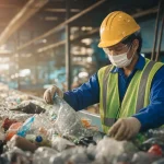 Photograph illustrating waste management in Lithuania
