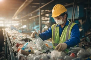 Photograph illustrating waste management in Lithuania
