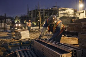 Photograph illustrating construction and real estate in Lithuania
