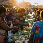 Photograph illustrating gaming in Papua New Guinea