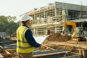 Photograph illustrating construction in Lithuania