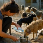 Photograph illustrating animal welfare in Spain