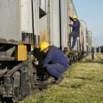 Photograph illustrating railway in Argentina