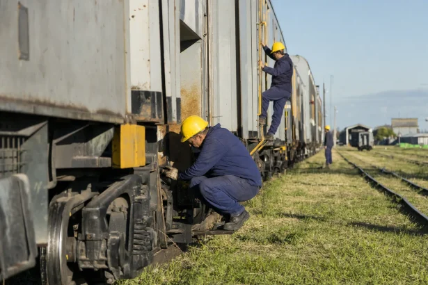 Photograph illustrating railway in Argentina
