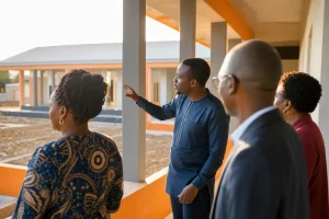 Photograph illustrating education in Ghana