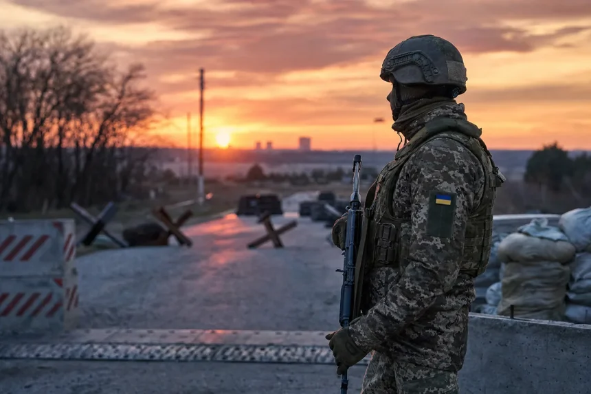 Photograph illustrating defence in Ukraine