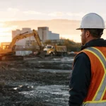 Photograph illustrating construction in Canada