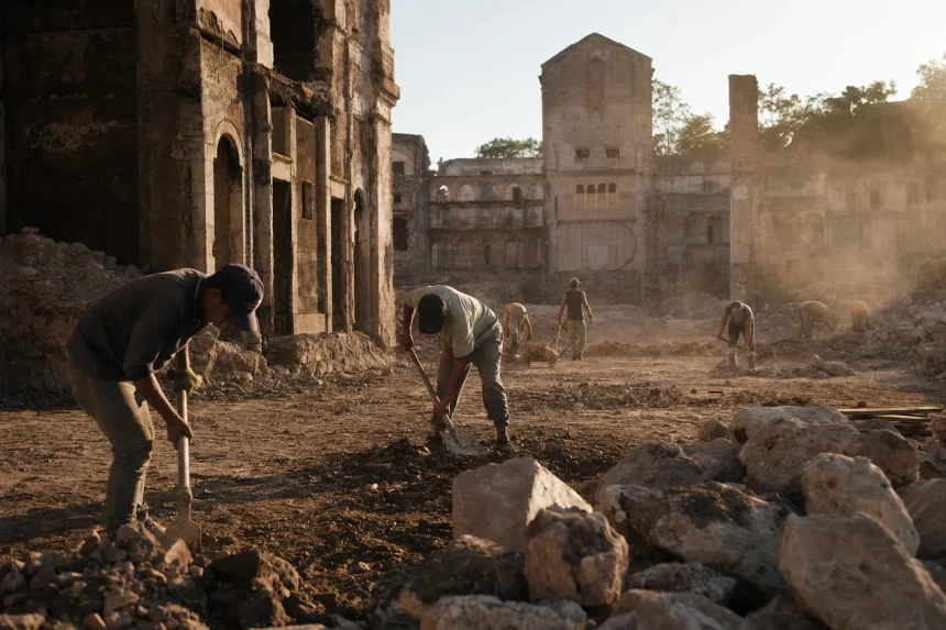 Photograph illustrating construction in Montenegro