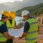 Photograph illustrating construction in Montenegro