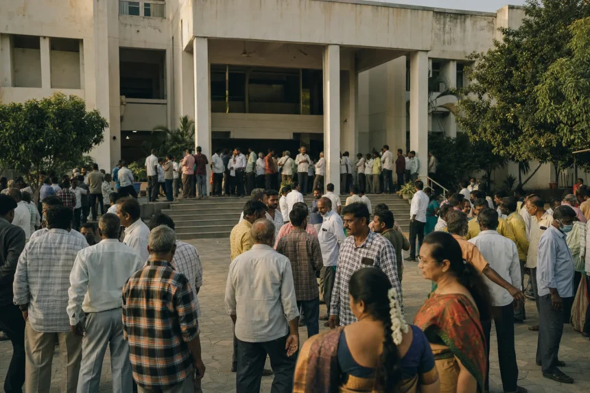 Photograph illustrating public procurement in India