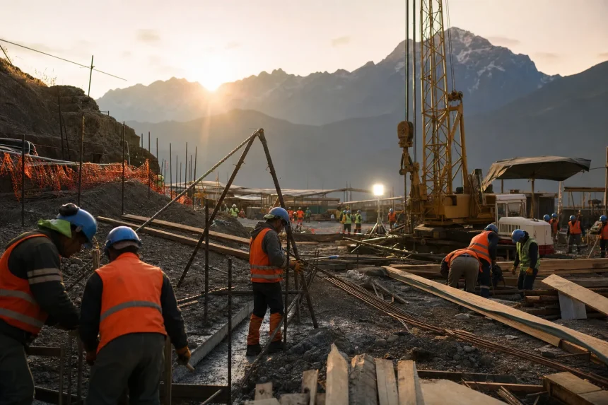 Photograph illustrating infrastructure in Chile