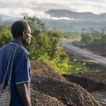 Photograph illustrating road infrastructure in Papua New Guinea