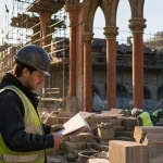 Photograph illustrating public construction in Australia