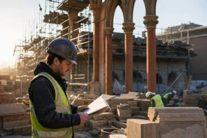 Photograph illustrating public construction in Australia
