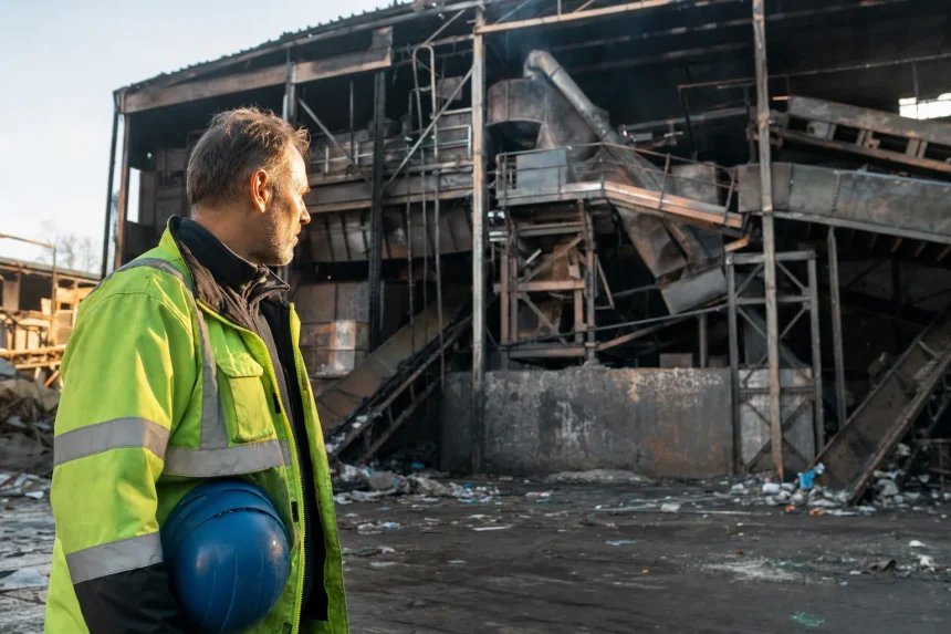 Photograph illustrating waste management in Lithuania