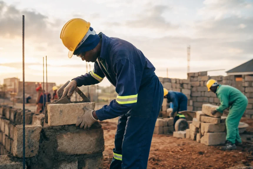 Photograph illustrating housing in Kenya