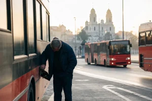 Photograph illustrating public transport in Lithuania