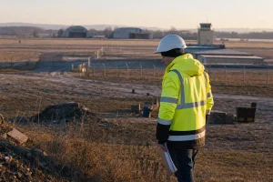Photograph illustrating defence construction in Czech Republic
