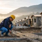 Photograph illustrating public housing in Ecuador