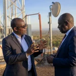 Photograph illustrating telecommunications in Kenya