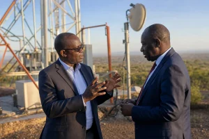 Photograph illustrating telecommunications in Kenya