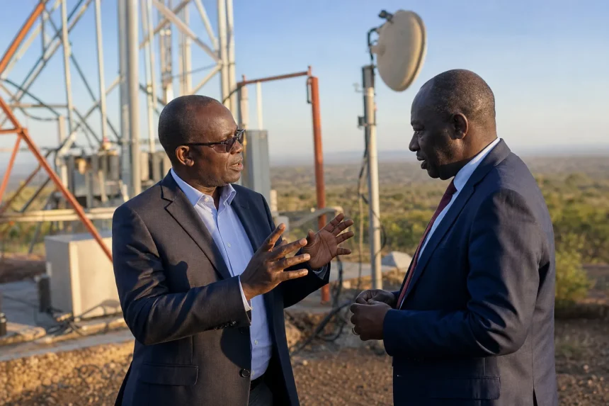 Photograph illustrating telecommunications in Kenya