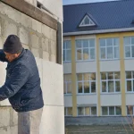 Photograph illustrating public buildings in Moldova