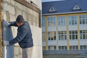 Photograph illustrating public buildings in Moldova