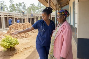 Photograph illustrating healthcare in Tanzania