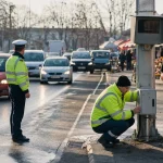 Photograph illustrating transport and local government in Romania
