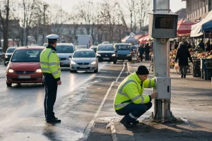 Photograph illustrating transport and local government in Romania