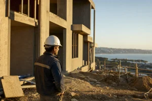 Photograph illustrating housing construction in Chile