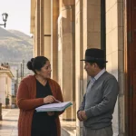 Photograph illustrating public administration in Ecuador