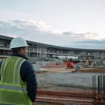 Photograph illustrating construction in Colombia