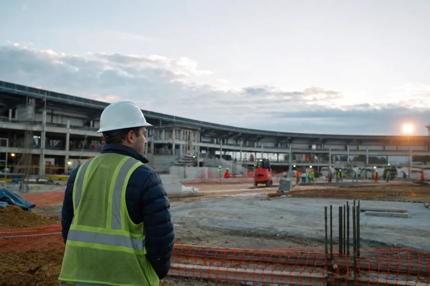Photograph illustrating construction in Colombia