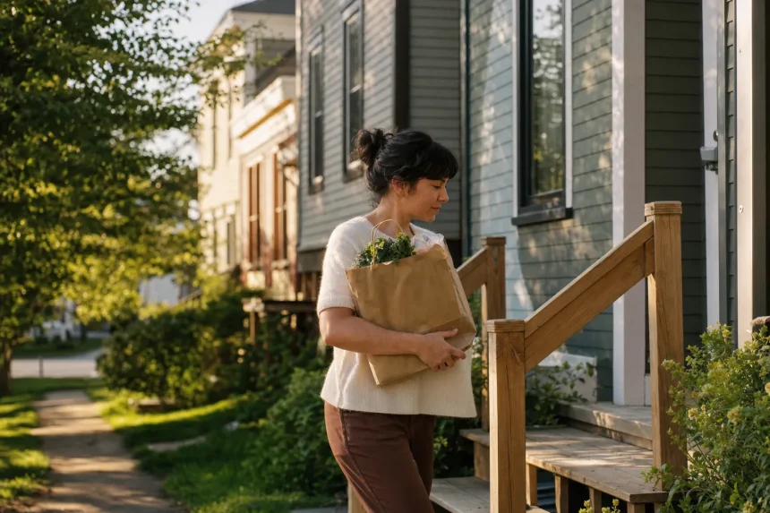 Photograph illustrating housing in Canada