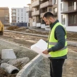 Photograph illustrating real estate and local infrastructure in Romania