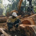 Photograph illustrating forestry in Papua New Guinea