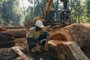 Photograph illustrating forestry in Papua New Guinea
