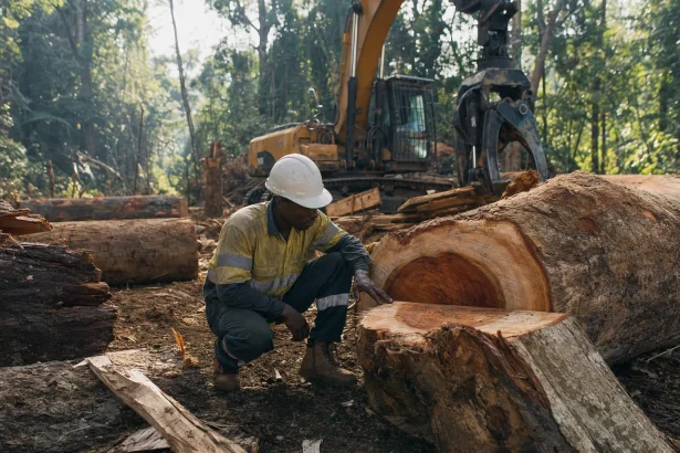 Photograph illustrating forestry in Papua New Guinea