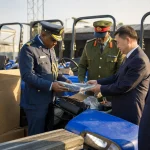 Photograph illustrating agriculture and defence in Zambia