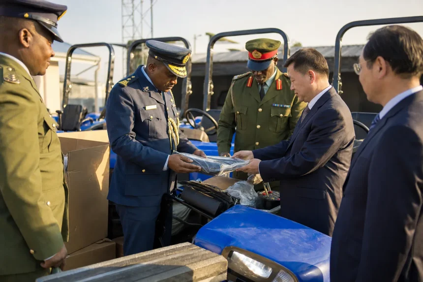 Photograph illustrating agriculture and defence in Zambia
