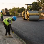 Photograph illustrating roads and utilities in Ghana