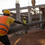 Photograph illustrating healthcare construction in Ghana