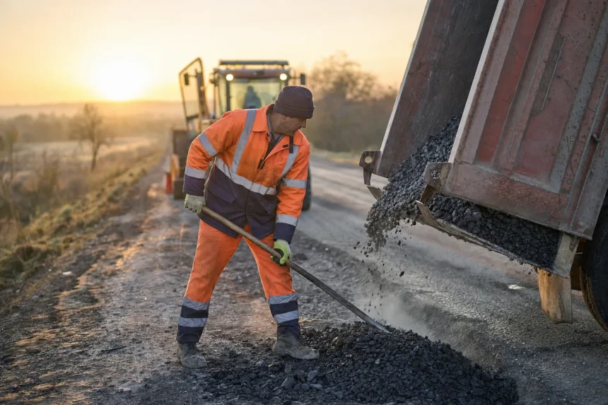 Photograph illustrating road infrastructure in Moldova